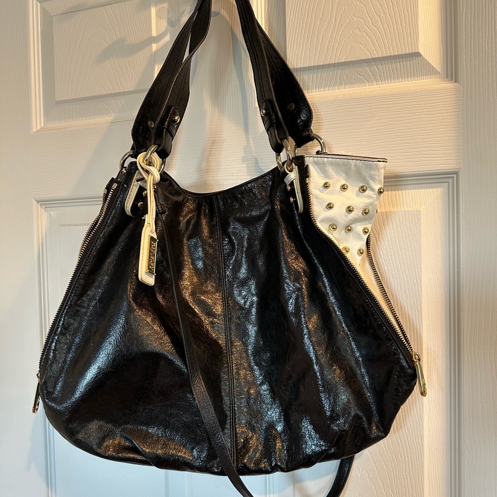 Badgley Mischka shoulder bag purse. Often misspelled as Bagley Mischka.